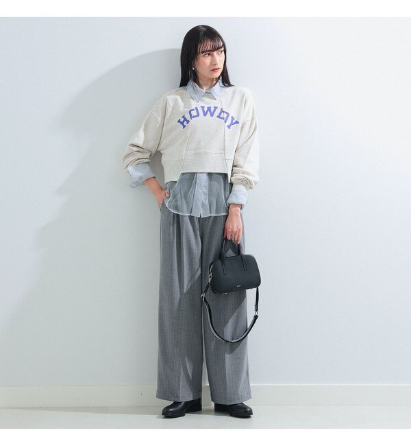 Ray BEAMS / ロゴ プリント プルオーバー スウェット |BEAMS WOMEN