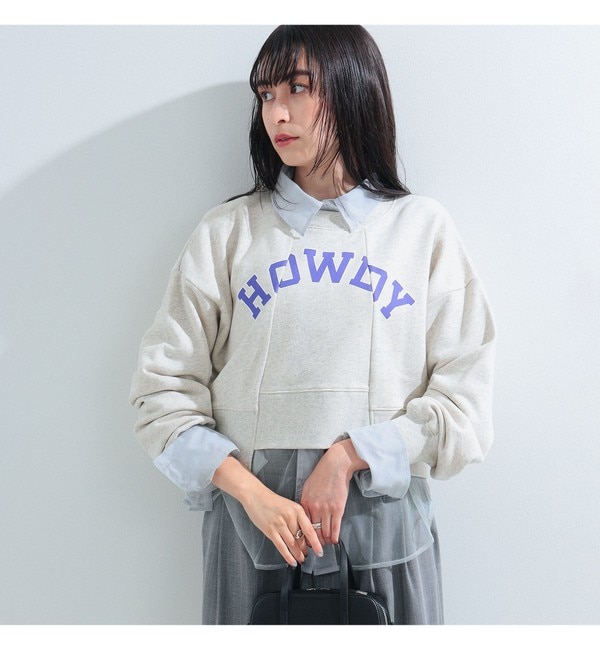 Ray BEAMS / ロゴ プリント プルオーバー スウェット |BEAMS WOMEN