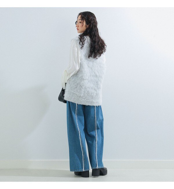 Ray BEAMS / シャギー ニット ベスト|BEAMS WOMEN(ビームス ウィメン