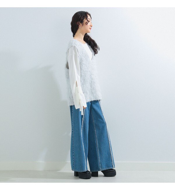 Ray BEAMS / シャギー ニット ベスト|BEAMS WOMEN(ビームス ウィメン