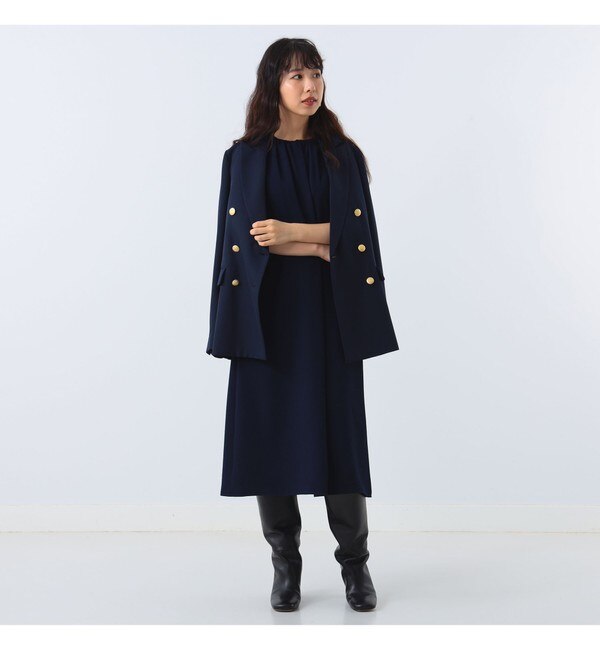 Demi-Luxe BEAMS / ダブルクロス ノースリーブ ワンピース|BEAMS WOMEN