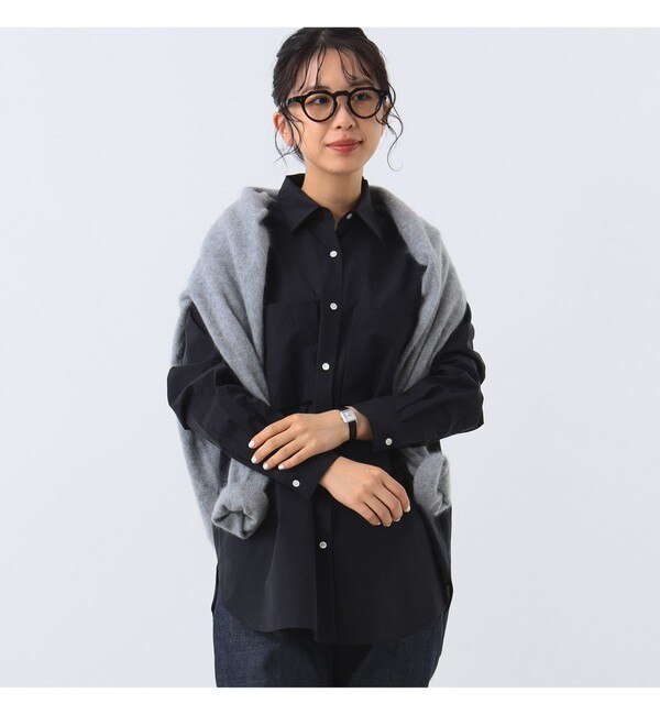 Demi-Luxe BEAMS / マチ付きポケット シアーシャツ|BEAMS WOMEN