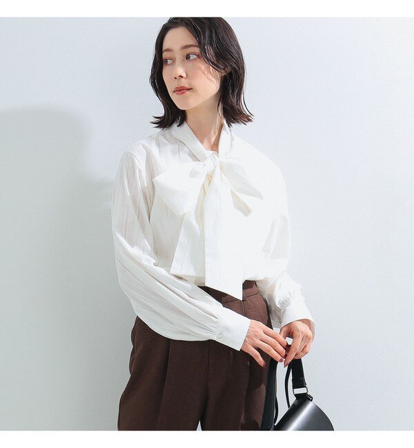 Ray BEAMS / ボウタイ 2Way ブラウス|BEAMS WOMEN(ビームス ウィメン