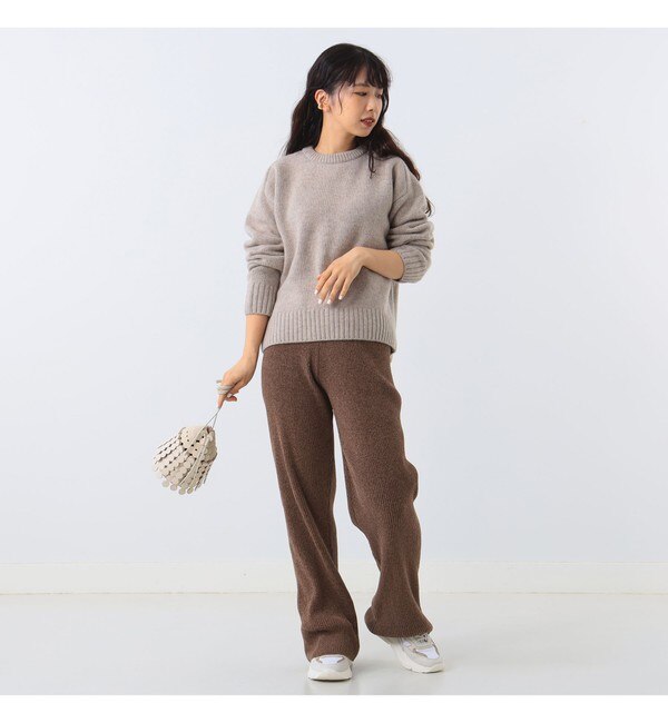 Demi-Luxe BEAMS / モール リブ編み ニットパンツ|BEAMS WOMEN