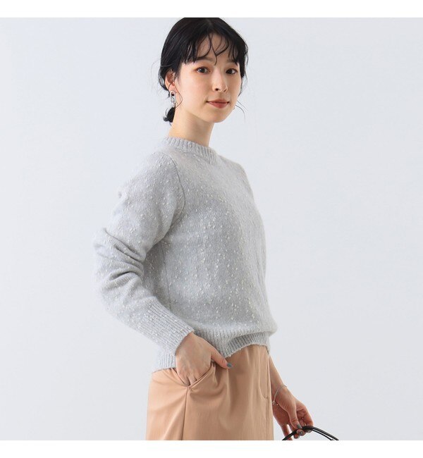 Demi-Luxe BEAMS / カラースラブ ショート ニット|BEAMS WOMEN