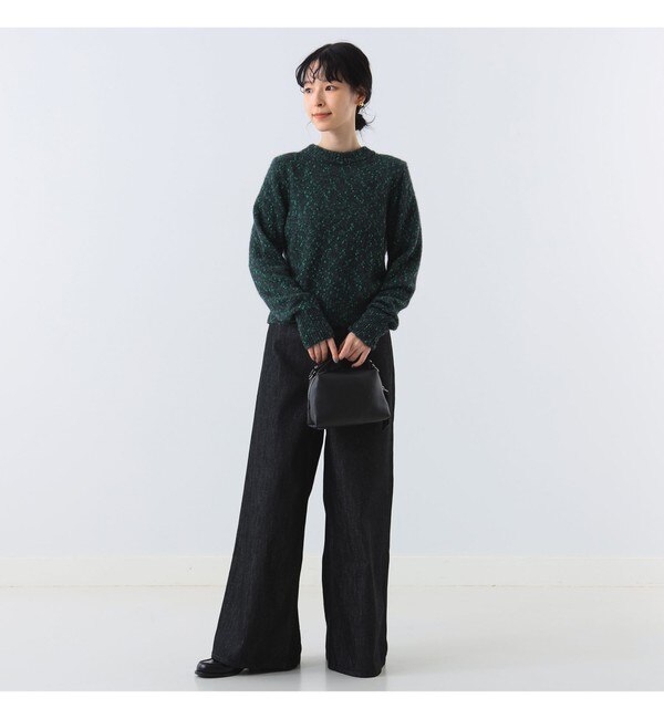 Demi-Luxe BEAMS / カラースラブ ショート ニット|BEAMS WOMEN