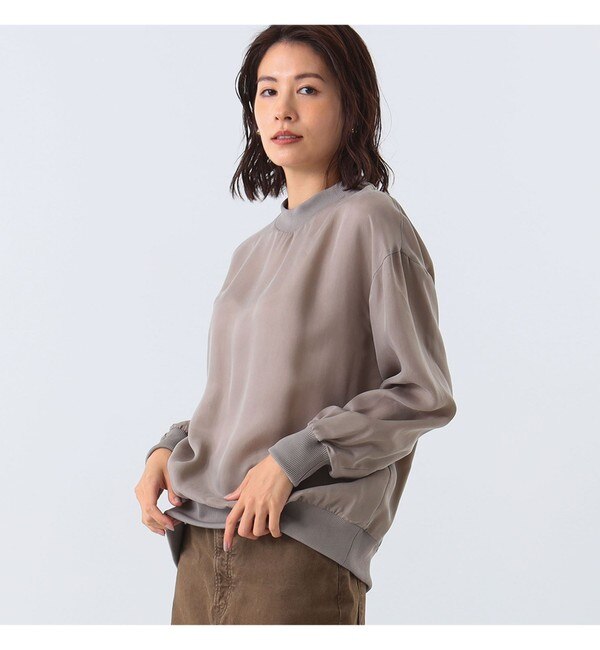 Demi-Luxe BEAMS / リブ編み コンビ プルオーバー|BEAMS WOMEN