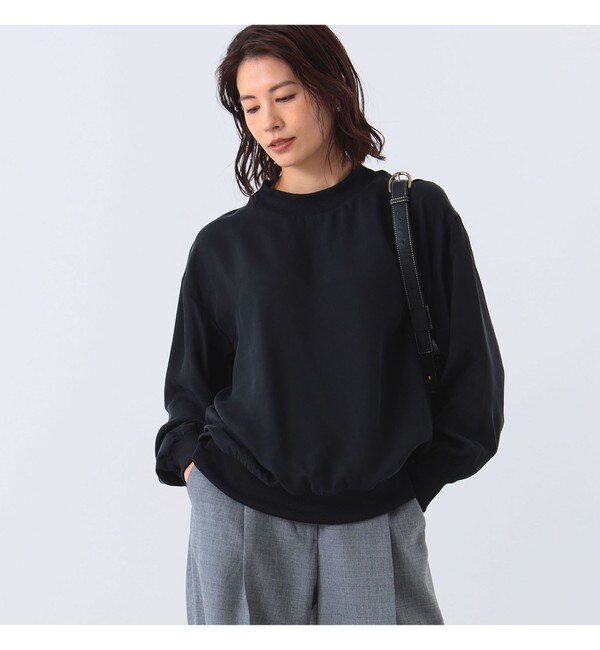 Demi-Luxe BEAMS / リブ編み コンビ プルオーバー|BEAMS WOMEN