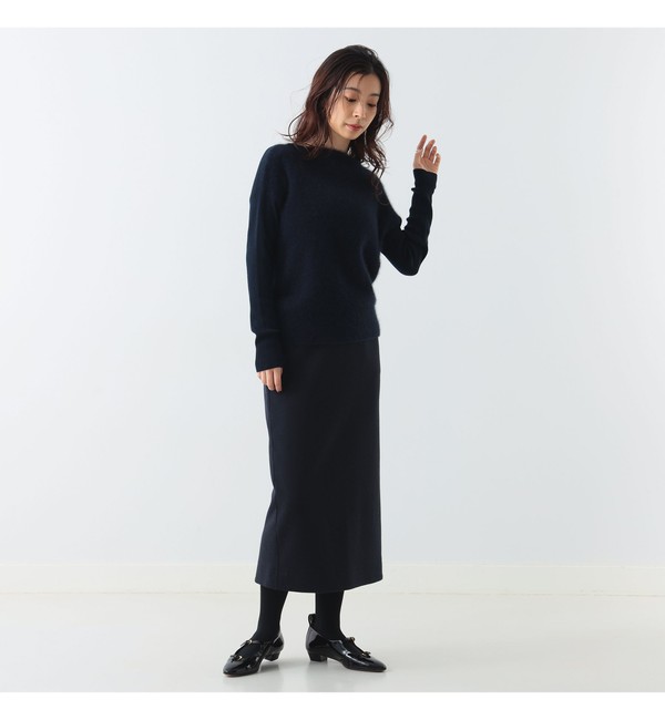 Demi-Luxe BEAMS / フロントフラッフィー ボートネックニット|BEAMS