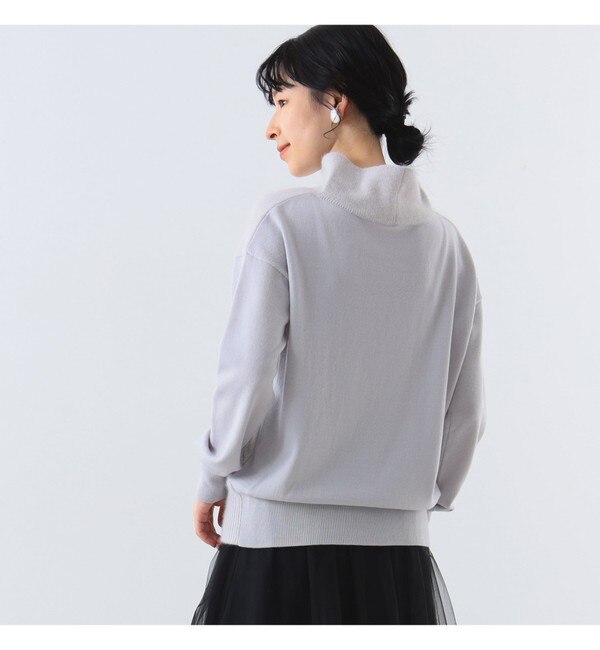 Demi-Luxe BEAMS / フラッフィ ボトルネックニット|BEAMS WOMEN