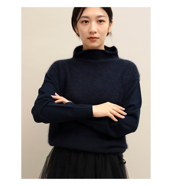 AK+1 / シアースリーブ クルーネックニット|BEAMS WOMEN(ビームス