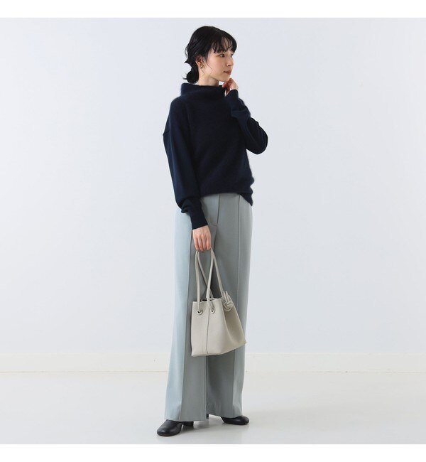 Demi-Luxe BEAMS / フラッフィ ボトルネックニット|BEAMS WOMEN