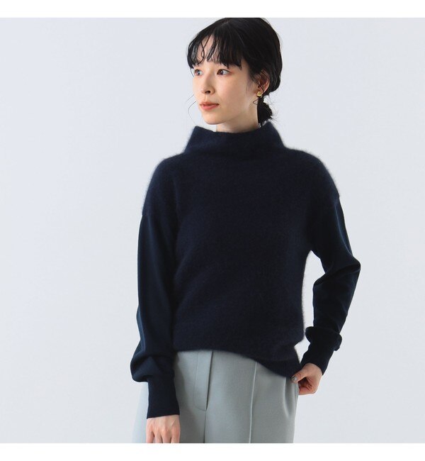 Demi-Luxe BEAMS / フラッフィ ボトルネックニット|BEAMS WOMEN