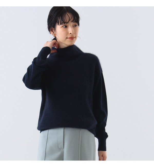 Demi-Luxe BEAMS / フラッフィ ボトルネックニット|BEAMS WOMEN