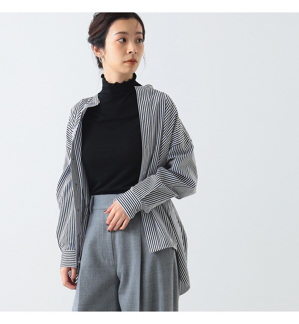 Demi-Luxe BEAMS / ソフト天竺 ハイネック プルオーバー|BEAMS WOMEN