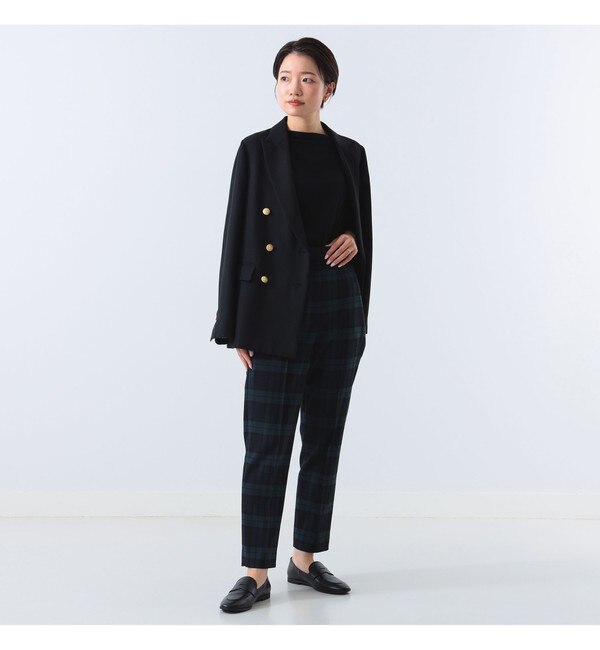 Demi-Luxe BEAMS / チェック テーパード パンツ|BEAMS WOMEN(ビームス