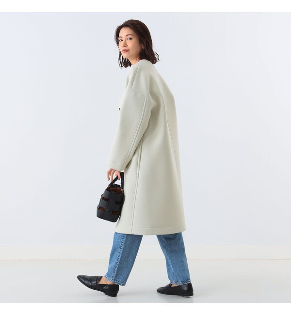 Demi-Luxe BEAMS / ボンディング クルーネック コート|BEAMS WOMEN