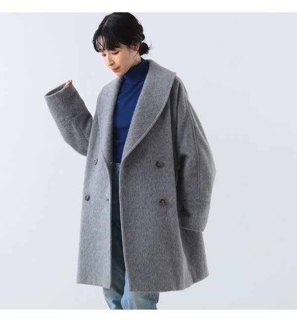 Demi-Luxe BEAMS / シャギー ショールカラー コート|BEAMS WOMEN