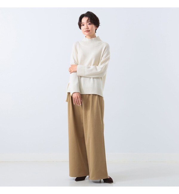 Demi-Luxe BEAMS / ハイネック ボックス プルオーバー|BEAMS WOMEN