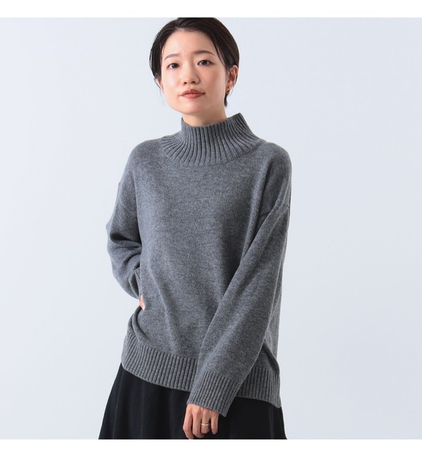 Demi-Luxe BEAMS / ハイネック ボックス プルオーバー|BEAMS WOMEN