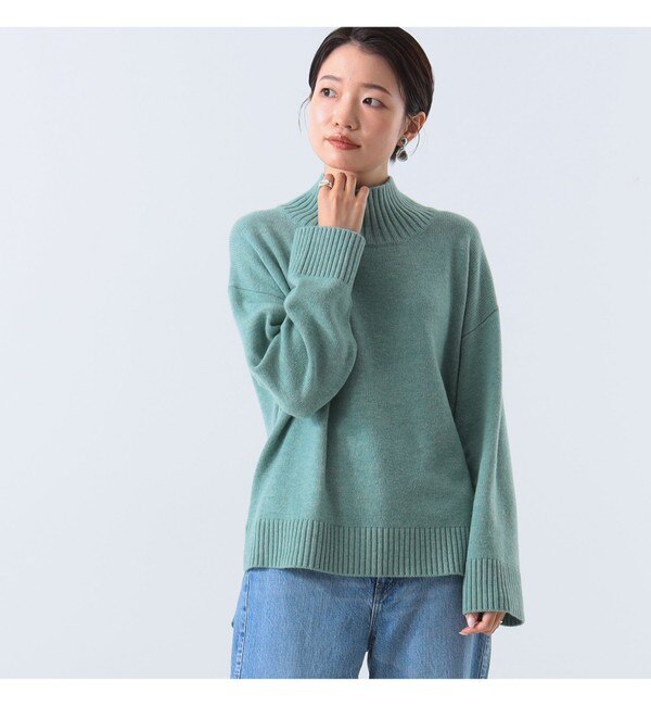 Demi-Luxe BEAMS / ハイネック ボックス プルオーバー|BEAMS WOMEN