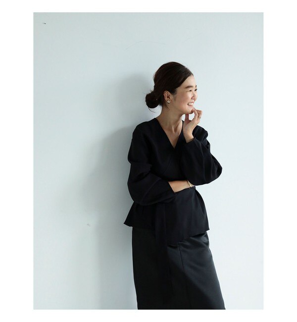 Demi-Luxe BEAMS / 2WAY カシュクールブラウス.M|BEAMS WOMEN(ビームス 