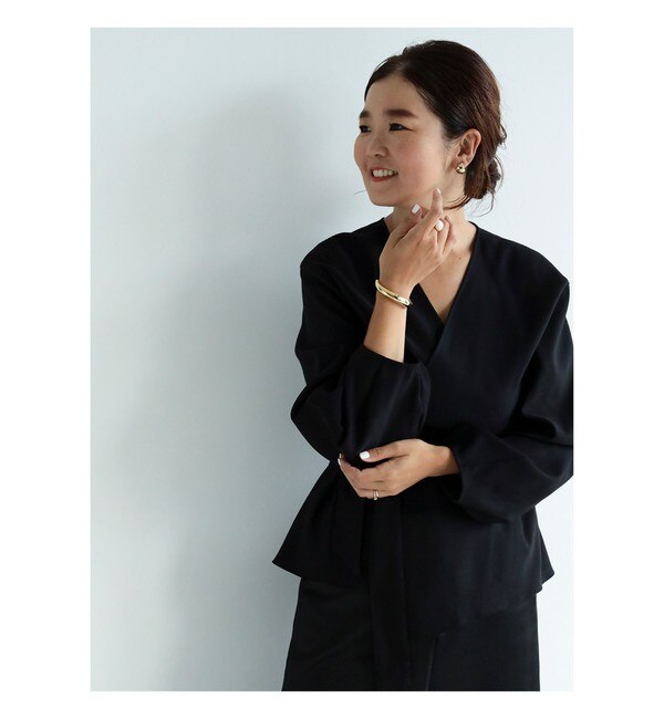 Demi-Luxe BEAMS / 2WAY カシュクールブラウス.M|BEAMS WOMEN(ビームス