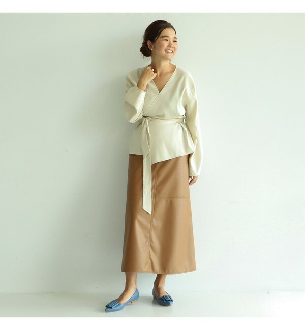 Demi-Luxe BEAMS / 2WAY カシュクールブラウス.M|BEAMS WOMEN(ビームス