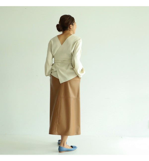 Demi-Luxe BEAMS / 2WAY カシュクールブラウス.M|BEAMS WOMEN(ビームス