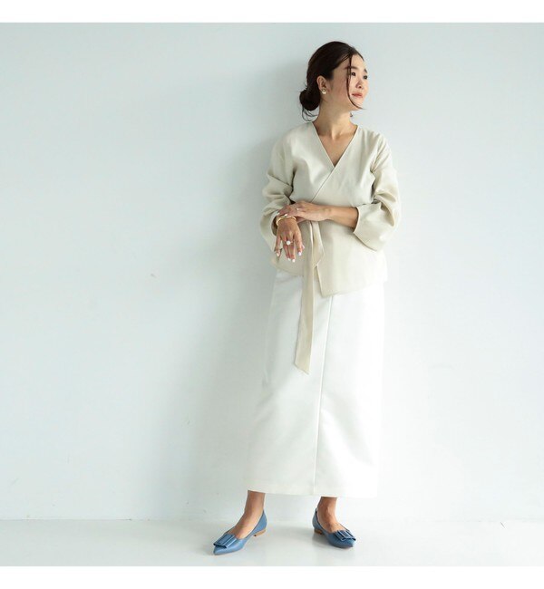 Demi-Luxe BEAMS / 2WAY カシュクールブラウス.M|BEAMS WOMEN(ビームス