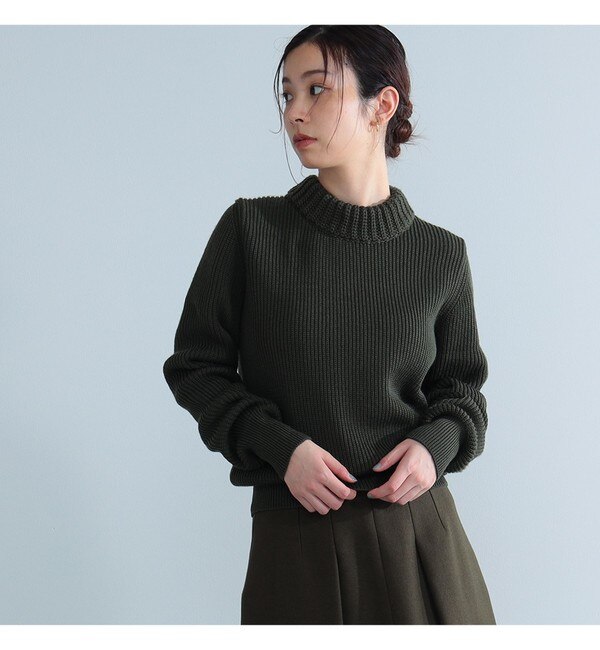 AK+1 / 畦編み 3ゲージ カラーニット|BEAMS WOMEN(ビームス ウィメン