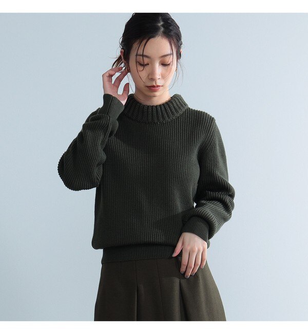 AK+1 / 畦編み 3ゲージ カラーニット|BEAMS WOMEN(ビームス ウィメン