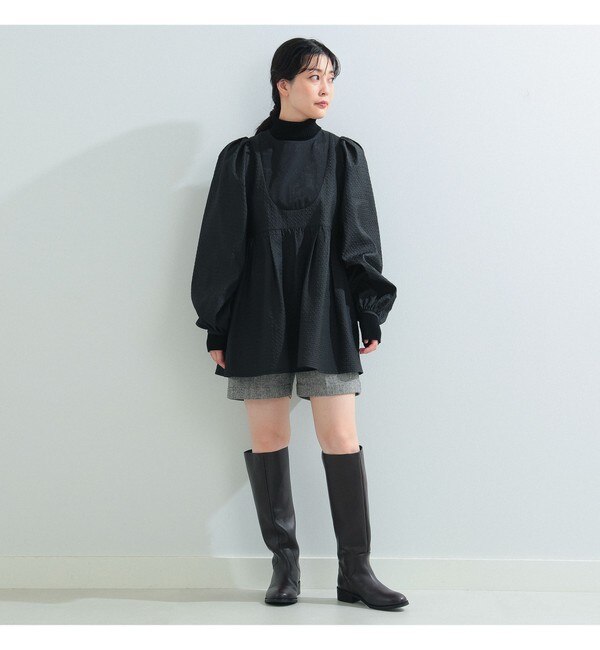 Ray BEAMS / フクレ ジャカード チュニック|BEAMS WOMEN(ビームス