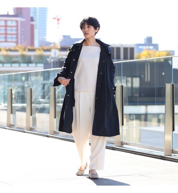 Traditional Weatherwear / Malton フード ロングコート|BEAMS WOMEN ...