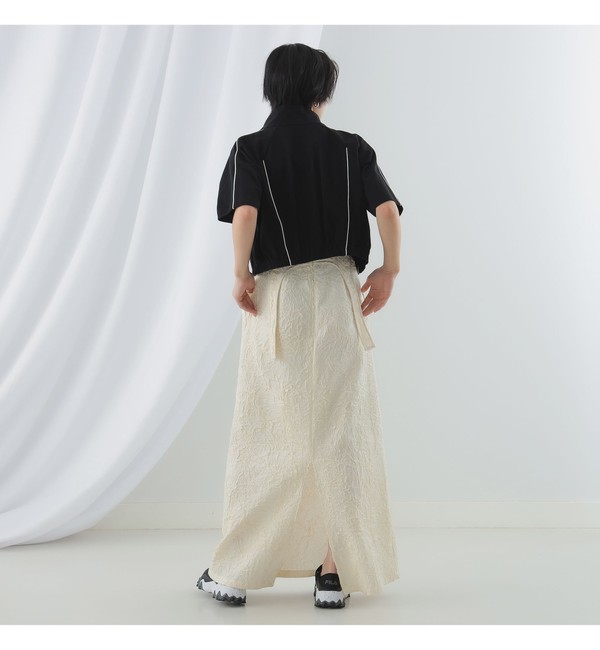 Ray BEAMS / パネル キリカエ ジップ ハイネック トップス|BEAMS WOMEN 