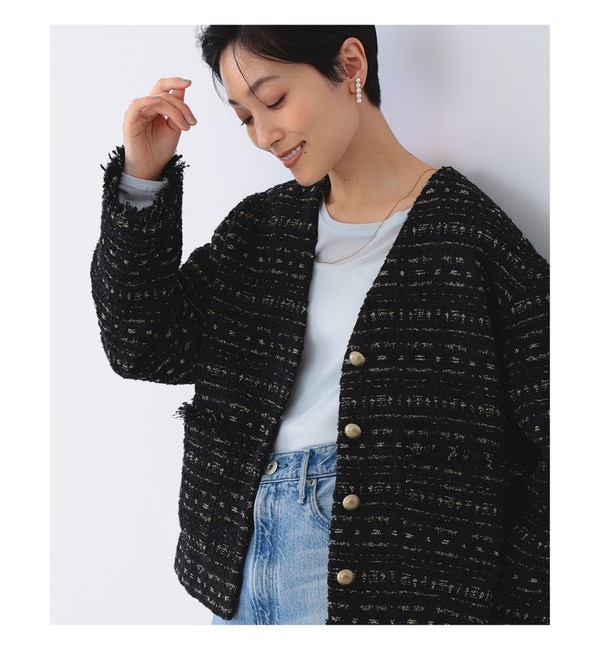 Demi-Luxe BEAMS / ファンシーツイード ジャケット|BEAMS WOMEN