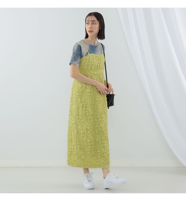 Ray BEAMS / フクレ ジャカード タイト キャミ ワンピース|BEAMS WOMEN