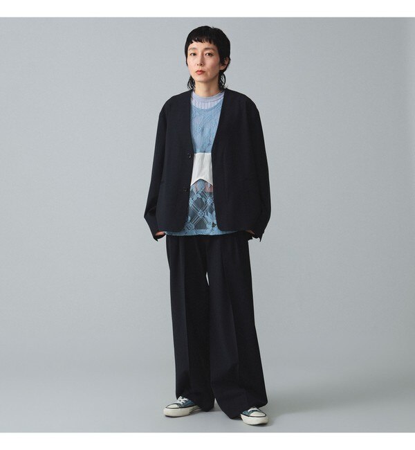 maturely / 2Way Stretch Tuck Slacks|BEAMS WOMEN(ビームス ウィメン 