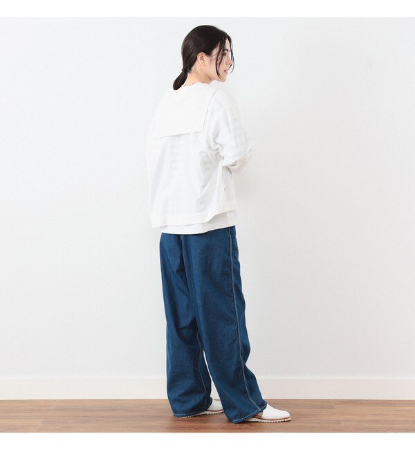 BEAMS BOY / セーラーカラー ロングスリーブ シャツ|BEAMS WOMEN