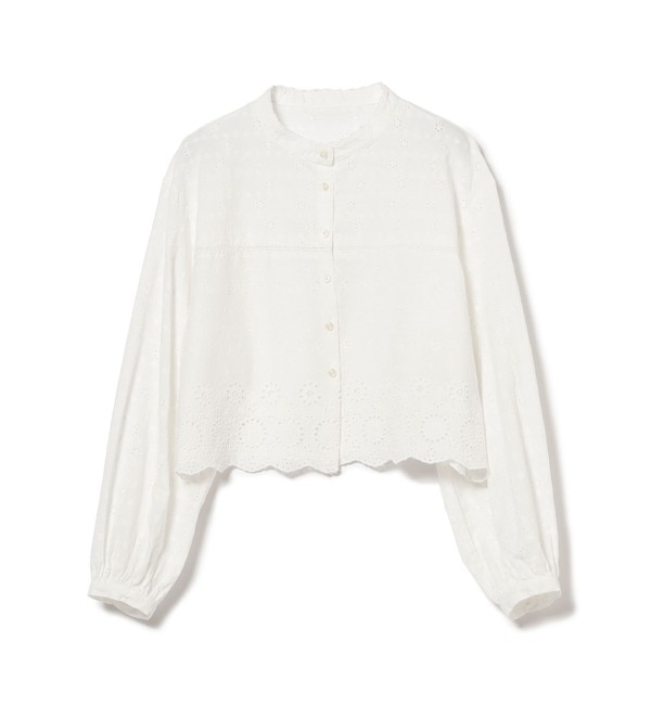 BEAMS BOY / カットワーク ショート シャツ|BEAMS WOMEN(ビームス 