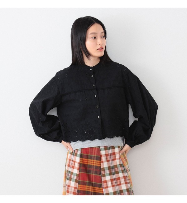 BEAMS BOY / カットワーク ショート シャツ|BEAMS WOMEN(ビームス