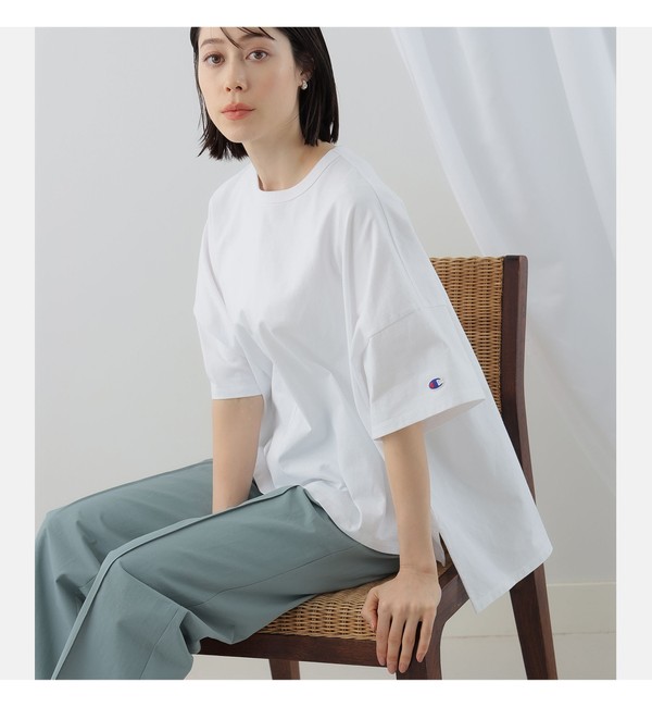 Champion × Ray BEAMS / 別注 ショート スリーブ Tシャツ|BEAMS WOMEN