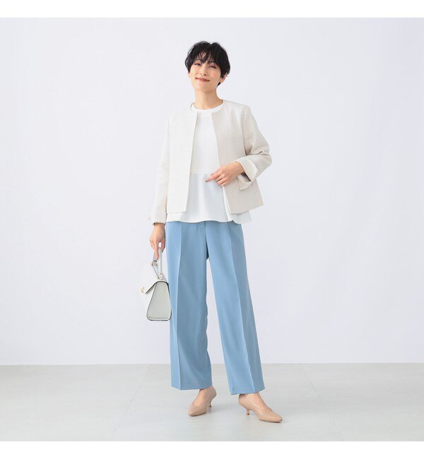 Demi-Luxe BEAMS / ツイード クルーネック ジャケット＊|BEAMS WOMEN 