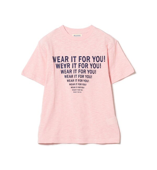 BEAMS BOY / ラインロゴ ショートスリーブ Tシャツ|BEAMS WOMEN