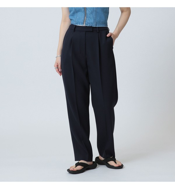 Demi-Luxe BEAMS / トリアセ ピンタック パンツ 23FO|BEAMS WOMEN 