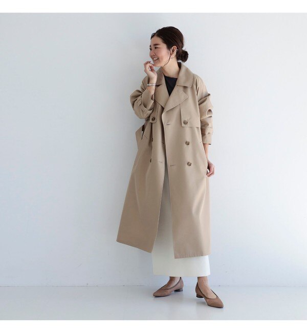 Demi-Luxe BEAMS / ライト ツイル トレンチコート|BEAMS WOMEN 