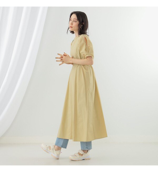 Ray BEAMS / ショルダー スリット ワンピース|BEAMS WOMEN(ビームス