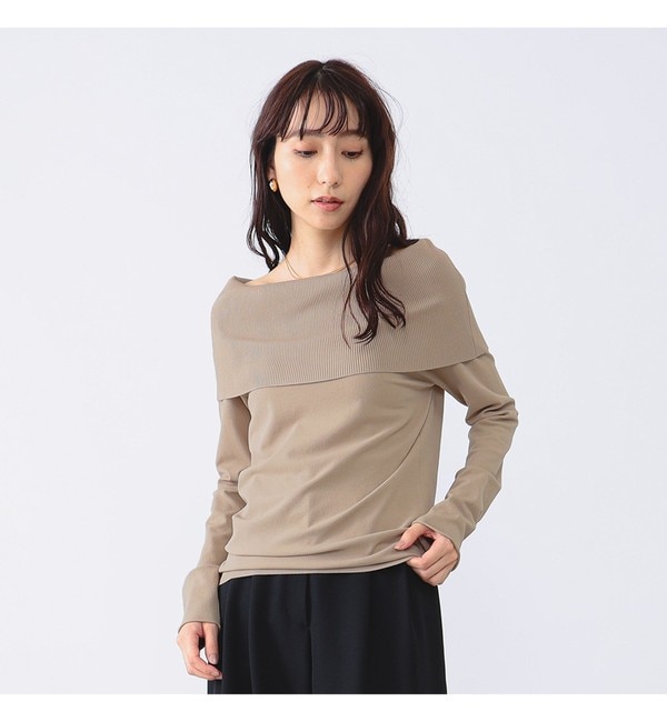 BOUSSOLE × Ray BEAMS / 別注 スキッパー ニット|BEAMS WOMEN(ビームス