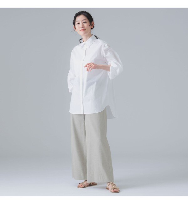 EFFE BEAMS / コットン オーバーサイズ シャツ|BEAMS WOMEN(ビームス