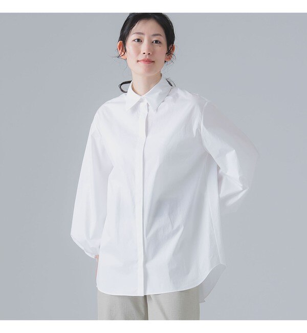 EFFE BEAMS / コットン オーバーサイズ シャツ|BEAMS WOMEN(ビームス